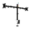 SUPORT de birou KENSINGTON, pt 2 TV/monitor plat, diag. max 32 inch, rotatie, inclinare, pivotare, orizontala, verticala, totala