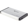 RACK extern GEMBIRD, pt HDD/SSD, 2.5 inch, S-ATA, interfata PC USB 3.0, aluminiu, argintiu, "EE2-U3S-2-S" (timbru verde 0.8 lei)