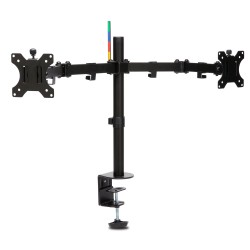 SUPORT de birou KENSINGTON, pt 2 TV/monitor plat, diag. max 32 inch, rotatie, inclinare, pivotare, orizontala, verticala, totala