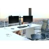 SUPORT de birou KENSINGTON, pt 2 TV/monitor plat, diag. max 32 inch, rotatie, inclinare, pivotare, orizontala, verticala, totala