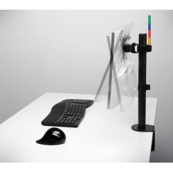 SUPORT de birou KENSINGTON, pt 1 TV/monitor plat, diag. max 34 inch, rotatie, inclinare, pivotare, verticala, max 8 Kg, "K55411W