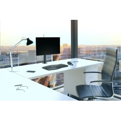 SUPORT de birou KENSINGTON, pt 1 TV/monitor plat, diag. max 34 inch, rotatie, inclinare, pivotare, verticala, max 8 Kg, "K55411W