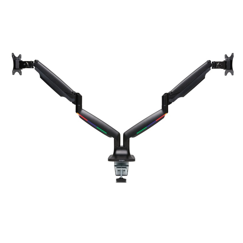 SUPORT de birou KENSINGTON, pt 2 TV/monitor plat, curbat, diag. max 34 inch, rotatie, inclinare, pivotare, orizontala, verticala