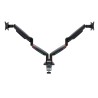 SUPORT de birou KENSINGTON, pt 2 TV/monitor plat, curbat, diag. max 34 inch, rotatie, inclinare, pivotare, orizontala, verticala