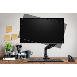 SUPORT de birou KENSINGTON, pt 1 TV/monitor plat, curbat, diag. max 34 inch, rotatie, inclinare, pivotare, orizontala, verticala