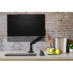 SUPORT de birou KENSINGTON, pt 1 TV/monitor plat, curbat, diag. max 34 inch, rotatie, inclinare, pivotare, orizontala, verticala