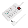 PRELUNGITOR LOGILINK, Schuko x 3 + Euro skt x 6, cablu 3G 1.5mm2, 230 V/16 A, 50 Hz, max. 3500 W, buton intrerupator iluminat, I