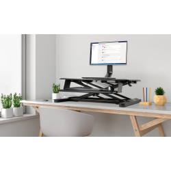 SUPORT de birou KENSINGTON, pt 1 TV/monitor plat, diag. max 32 inch, rotatie, inclinare, pivotare, verticala, max 8 Kg, "K55512W