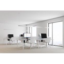 SUPORT de birou KENSINGTON, pt 1 TV/monitor plat, diag. max 32 inch, rotatie, inclinare, pivotare, verticala, max 8 Kg, "K55512W