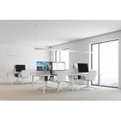 SUPORT de birou KENSINGTON, pt 2 TV/monitor plat, diag. max 27 inch, rotatie, inclinare, pivotare, orizontala, max 8 Kg, "K55513