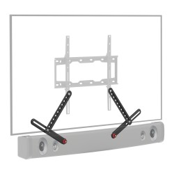 SUPORT montare soundbar, sub TV, monitor BARKAN, pt 1 TV/monitor plat, curbat, diag. max 80 inch, fix, max 6.5 Kg, "E820.B"