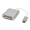 CABLU video SPACER, adaptor USB Type-C (T) la DVI-I DL (M), 15cm, rezolutie maxima 4K UHD (3840 x 2160) la 30 Hz, silver, "SP-CM