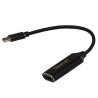 CABLU video SPACER, adaptor USB 3.1 Type-C (T) la HDMI (M), 15cm, rezolutie maxima 4K UHD (3840 x 2160) la 30 Hz, Black, "SP-CM-