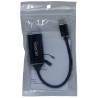 CABLU video SPACER, adaptor USB 3.1 Type-C (T) la HDMI (M), 15cm, rezolutie maxima 4K UHD (3840 x 2160) la 30 Hz, Black, "SP-CM-