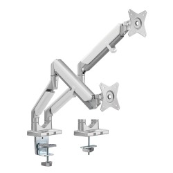 SUPORT de birou LOGILINK, pt 2 TV/monitor plat, curbat, diag. max 32 inch, rotatie, inclinare, pivotare, orizontala, verticala, 