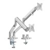 SUPORT de birou LOGILINK, pt 2 TV/monitor plat, curbat, diag. max 32 inch, rotatie, inclinare, pivotare, orizontala, verticala, 