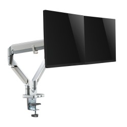 SUPORT de birou LOGILINK, pt 2 TV/monitor plat, curbat, diag. max 32 inch, rotatie, inclinare, pivotare, orizontala, verticala, 