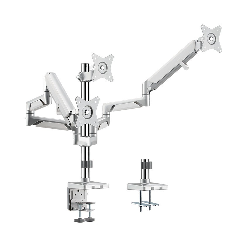 SUPORT de birou LOGILINK, pt 3 TV/monitor plat, curbat, diag. max 27 inch, rotatie, inclinare, pivotare, orizontala, verticala, 