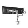 SUPORT de birou LOGILINK, pt 3 TV/monitor plat, curbat, diag. max 27 inch, rotatie, inclinare, pivotare, orizontala, verticala, 