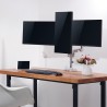 SUPORT de birou LOGILINK, pt 3 TV/monitor plat, curbat, diag. max 27 inch, rotatie, inclinare, pivotare, orizontala, verticala, 