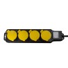 PRELUNGITOR LOGILINK, Schuko x 4, conectare prin Schuko (T), cablu 1.5 m, 16 A, protectie stropire cu apa, negru/ galben, "LPS25
