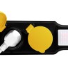 PRELUNGITOR LOGILINK, Schuko x 4, conectare prin Schuko (T), cablu 1.5 m, 16 A, protectie stropire cu apa, negru/ galben, "LPS25