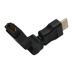 ADAPTOR video LOGILINK, HDMI (T) la HDMI (M), conectori auriti, rezolutie maxima 4K (3840 x 2160) la 30 Hz, pliabil la 270 grade
