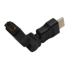 ADAPTOR video LOGILINK, HDMI (T) la HDMI (M), conectori auriti, rezolutie maxima 4K (3840 x 2160) la 30 Hz, pliabil la 270 grade