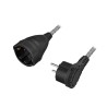 PRELUNGITOR LOGILINK, Schuko x 1, conectare prin Schuko (T), cablu 3 m, 16 A, fara protectie, negru, "LPS104" (timbru verde 0.18