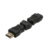ADAPTOR video LOGILINK, HDMI (T) la HDMI (M), conectori auriti, rezolutie maxima 4K (3840 x 2160) la 30 Hz, pliabil la 270 grade