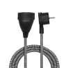 PRELUNGITOR LOGILINK, Schuko x 1, conectare prin Schuko (T), cablu 3 m, 16 A, fara protectie, negru, "LPS104" (timbru verde 0.18
