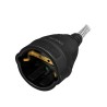 PRELUNGITOR LOGILINK, Schuko x 1, conectare prin Schuko (T), cablu 3 m, 16 A, fara protectie, negru, "LPS104" (timbru verde 0.18