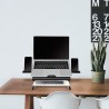 SUPORT de birou LOGILINK pt. notebook, 9 pozitii, holder pt. smartphone, suporta dimensiuni 10-15.6", pliabil, negru, "AA0133"