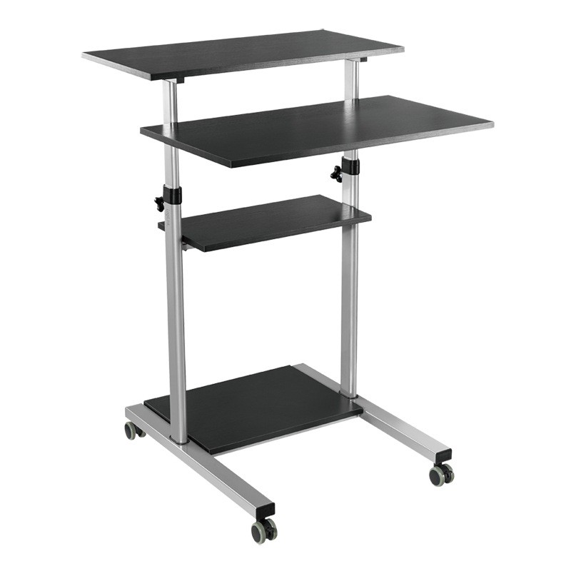 STAND mobil LOGILINK, pt 1 TV/monitor plat, curbat, diag. max nu e cazul, verticala, roti, max 60 Kg, "BP0070"
