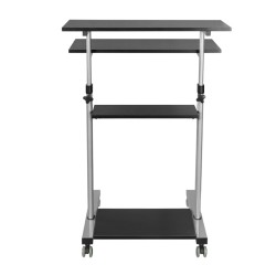 STAND mobil LOGILINK, pt 1 TV/monitor plat, curbat, diag. max nu e cazul, verticala, roti, max 60 Kg, "BP0070"