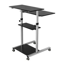 STAND mobil LOGILINK, pt 1 TV/monitor plat, curbat, diag. max nu e cazul, verticala, roti, max 60 Kg, "BP0070"