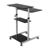 STAND mobil LOGILINK, pt 1 TV/monitor plat, curbat, diag. max nu e cazul, verticala, roti, max 60 Kg, "BP0070"