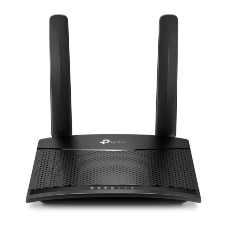 ROUTER TP-Link wireless 300Mbps. 4G micro sim slot, 2 porturi 10/100Mbps, antena externa x 2 "TL-MR100" (timbru verde 0.8 lei) -