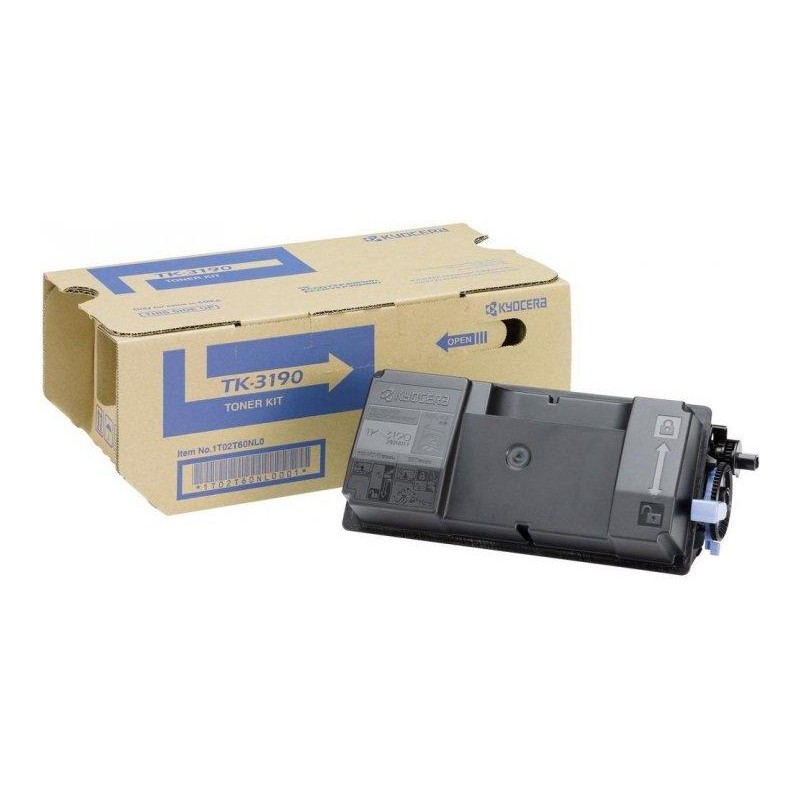 Toner Original Kyocera Black, TK-3190, pentru Ecosys P3055|P3060|P3155|P3260|M3655|M3660|M3860, 25k, (timbru verde 1.2 lei) , "T