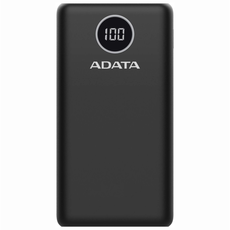 POWER BANK ADATA 20000mAh, Quick Charge 3.0 + PD 18W, 2 x USB &amp; 1 x USB-C, digital display pt. status baterie, P20000QCD 20.