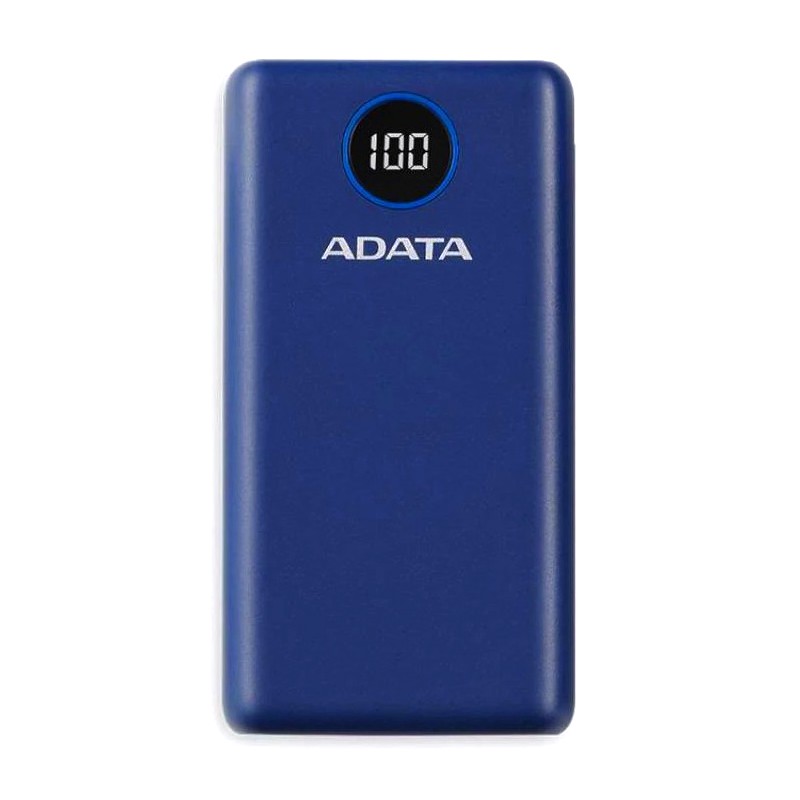 POWER BANK ADATA 20000mAh, Quick Charge 3.0 + PD 18W, 2 x USB &amp; 1 x USB-C, digital display pt. status baterie, P20000QCD 20.