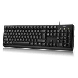 TASTATURA GENIUS USB, 104 taste, black, "Smart KB-100 RO", aranjament romana (diacritice), "31300005418"  (timbru verde 0.8 lei)