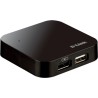 HUB extern D-LINK, porturi USB: USB 2.0 x 4, conectare prin USB 2.0, alimentare retea 220 V, negru, "DUB-H4" (timbru verde 0.8 l