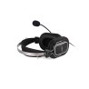 CASTI A4tech, cu fir, standard, utilizare multimedia, microfon pe brat, conectare prin USB 2.0, negru / argintiu, "HU-50", (timb