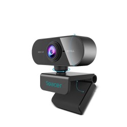 CAMERA WEB SPACER senzor 1080p Full-HD cu auto focus si rezolutie video 1920x1080, black "SPW-CAM-01" (timbru verde 0.18 lei)