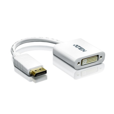 CABLU video ATEN, cablu or adaptor video, DisplayPort (M) la DVI-I DL (M), 4K DCI (4096x2160) la 60Hz, "VC965-AT" (timbru verde 