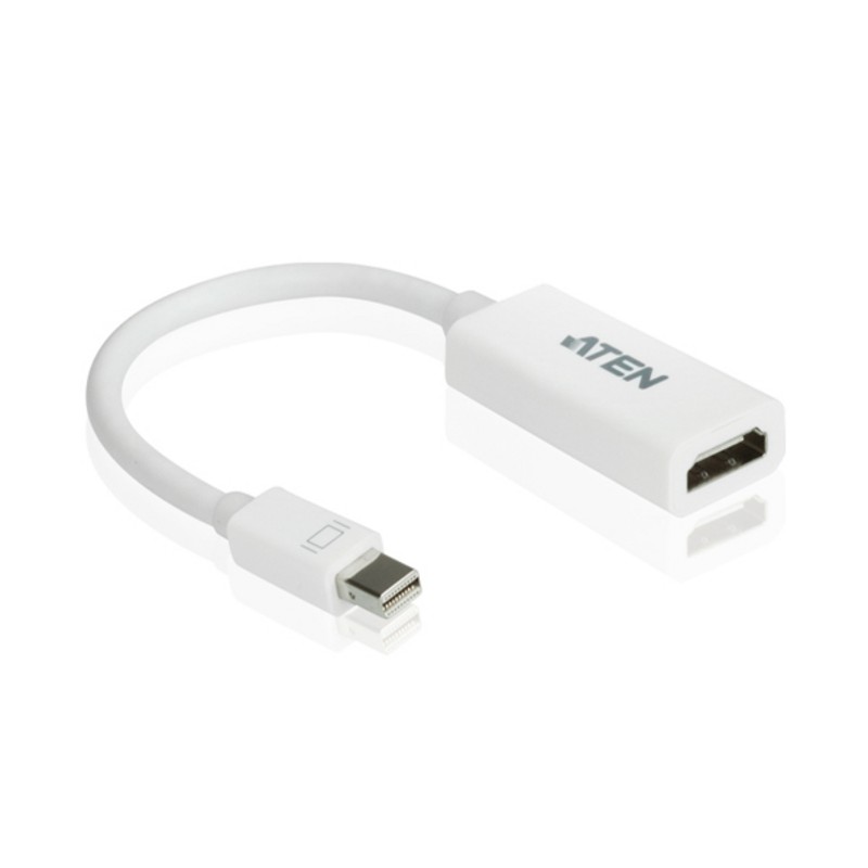CABLU video ATEN, cablu or adaptor video, Mini-DisplayPort (T) la HDMI (M), Full HD (1920x1080) la 60Hz, "VC980-AT" (timbru verd