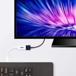 CABLU video ATEN, cablu or adaptor video, Mini-DisplayPort (T) la HDMI (M), Full HD (1920x1080) la 60Hz, "VC980-AT" (timbru verd