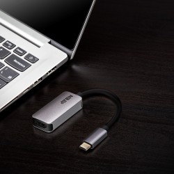 CABLU video ATEN, cablu or adaptor video, USB Type-C (T) la HDMI (M), 4K DCI (4096x2160) la 60Hz, "UC3008A1-AT" (timbru verde 0.