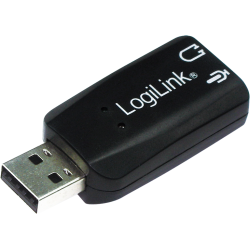 PLACA de SUNET Logilink, extern, 5.1, interfata USB 2.0, conectori 3.5 mm jack, "UA0053" (timbru verde 0.18 lei)